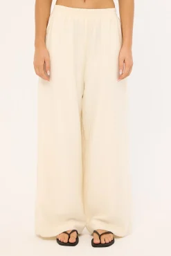 Sylvie High Rise Pants Cream