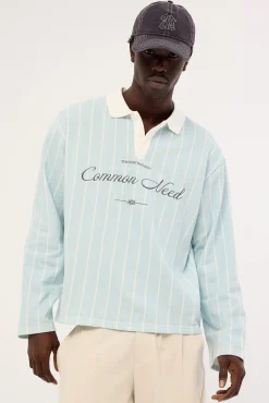 Sync Cropped Long Sleeve Rugby Polo