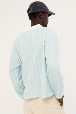 Sync Cropped Long Sleeve Rugby Polo