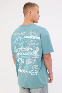 Syndicate Box Fit Tee Dusk Blue