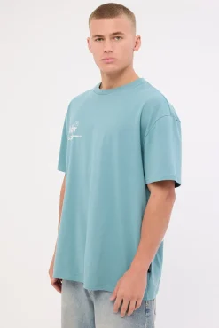 Syndicate Box Fit Tee Dusk Blue