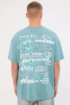 Syndicate Box Fit Tee Dusk Blue