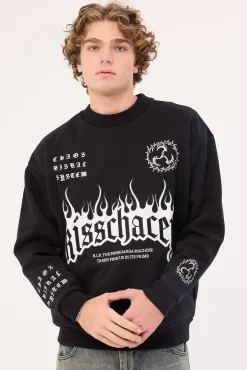 System Relaxed Sweater Jet Black