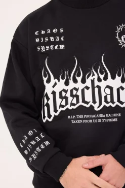 System Relaxed Sweater Jet Black