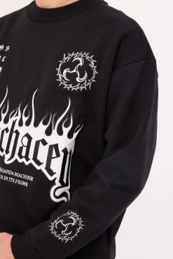System Relaxed Sweater Jet Black