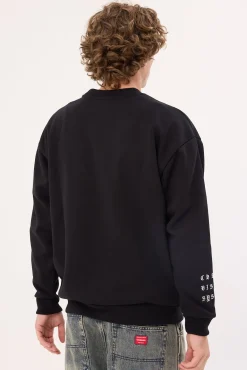 System Relaxed Sweater Jet Black