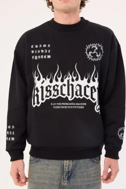 System Relaxed Sweater Jet Black
