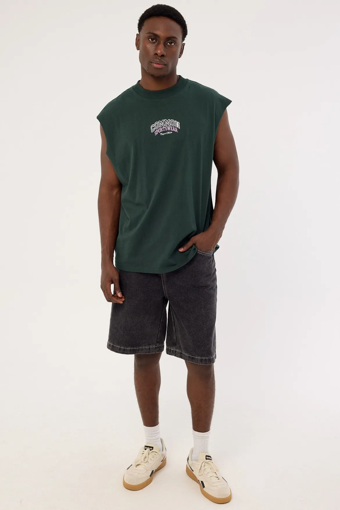 Tackle Muscle Tank Dark Green