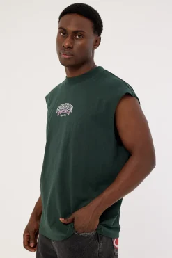 Tackle Muscle Tank Dark Green