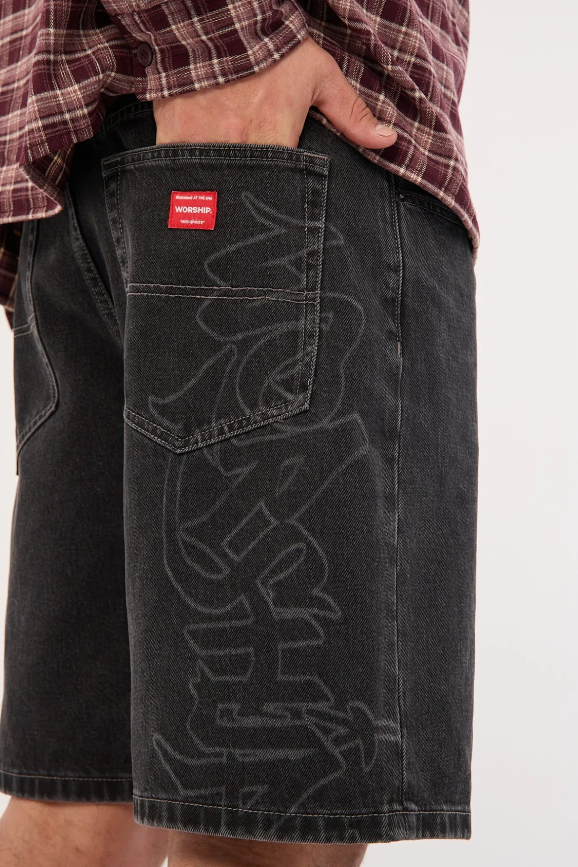 Tagged Big Dawg Jean Short Used Black