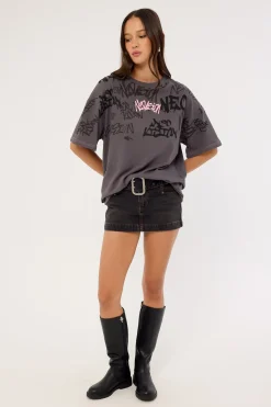 Tagger Relaxed Tee Washed Black