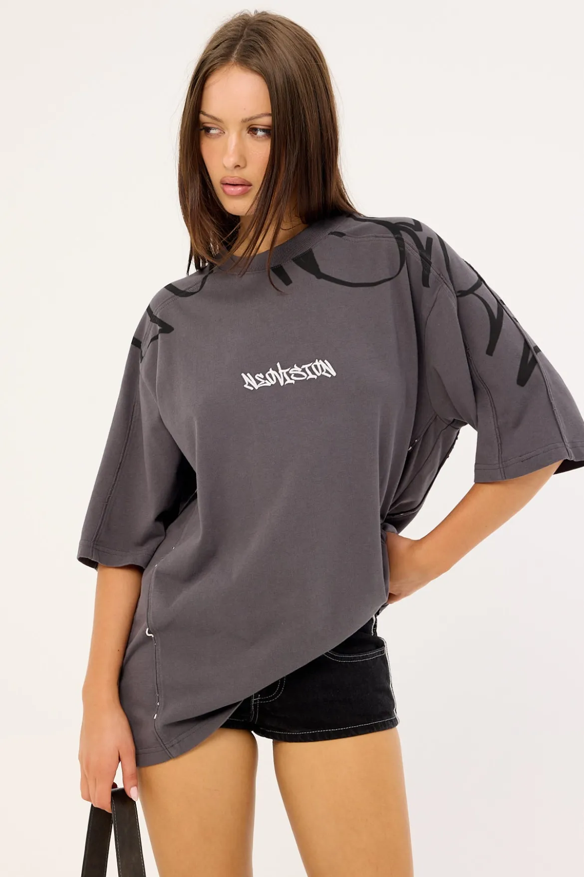 Tagline Street Super Heavy Tee Asphalt