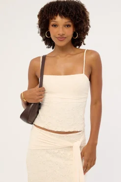Tahlia Lace Cami Top Cream