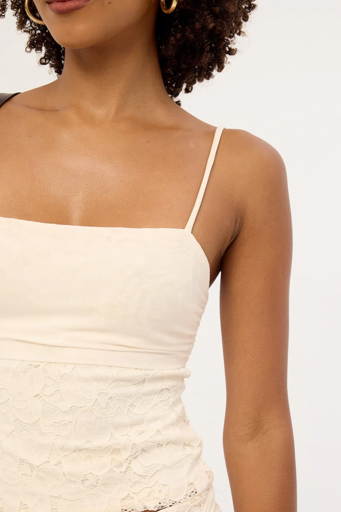 Tahlia Lace Cami Top Cream
