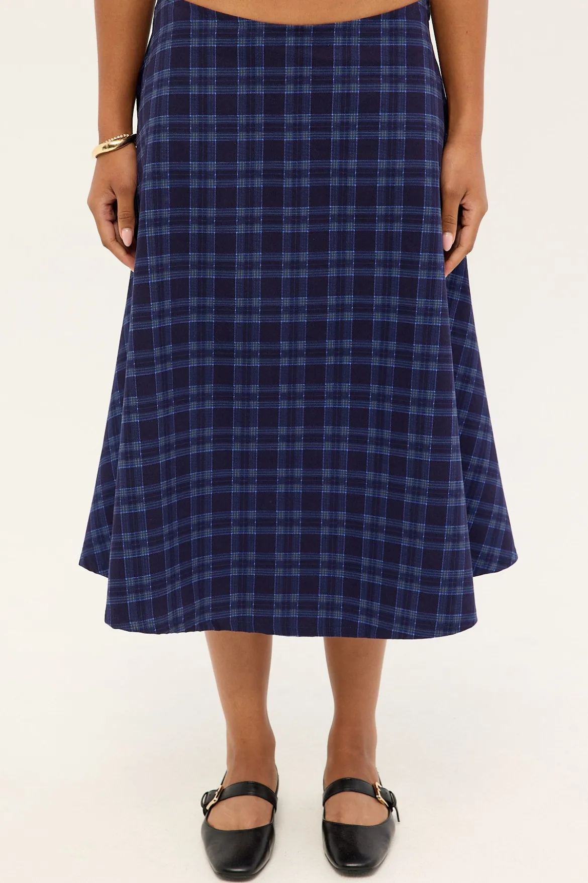 Takara Skirt Midnight Check Blue