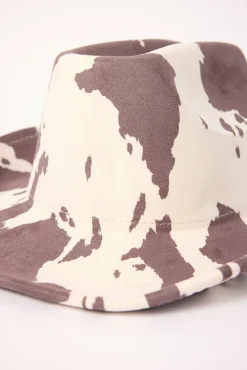 Tallow Cowboy Hat Brown Print
