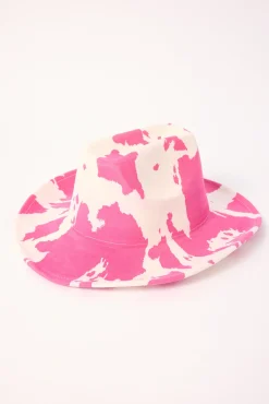Tallow Cowboy Hat Pink Print