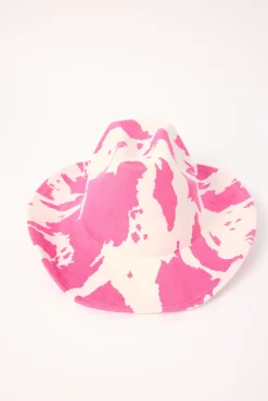 Tallow Cowboy Hat Pink Print