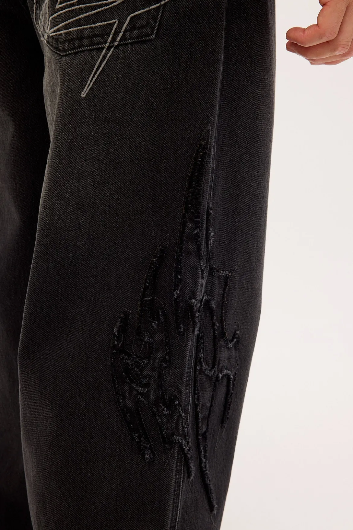 Talon Behemoth Super Baggy Jean Washed Black