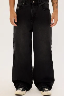 Talon Behemoth Super Baggy Jean Washed Black