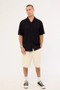 Tapestry Resort Shirt Black