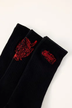 Tatsura Sock 3 Pack Black