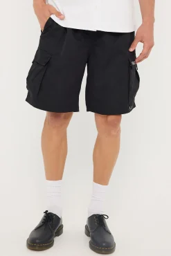 Tech Cargo Overshort Black