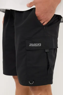 Tech Cargo Overshort Black