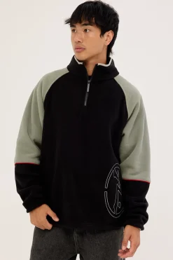 Tectonic Quarter Zip Polar Fleece Black