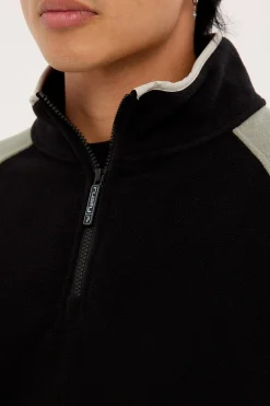 Tectonic Quarter Zip Polar Fleece Black