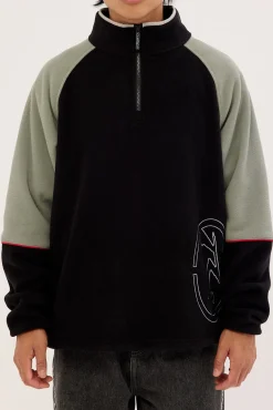 Tectonic Quarter Zip Polar Fleece Black