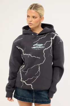 Tempest Relaxed Hoodie Washed Black