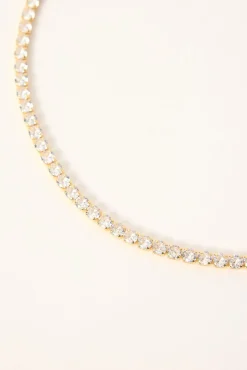 Tennis Necklace Gold