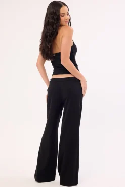 Terminal Cross Belt Low Rise Pant Black