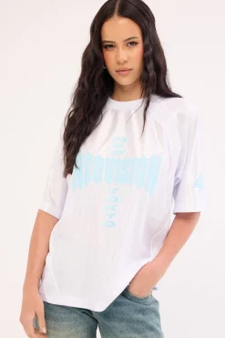 Terminal V Neck Jersey White