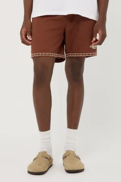 Terra Elastic Waist Short Brown