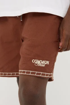 Terra Elastic Waist Short Brown