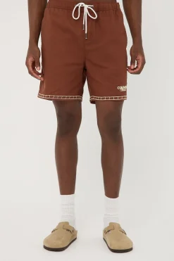 Terra Elastic Waist Short Brown