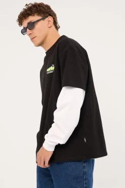 Test Box Fit Tee Black