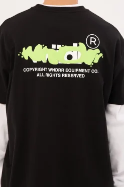 Test Box Fit Tee Black