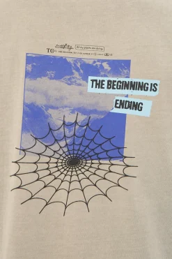 The Beginning Is Ending Merch Fit Tee Fog