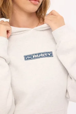 The Essentials Oversized Hooded Fleece Ecru Marle