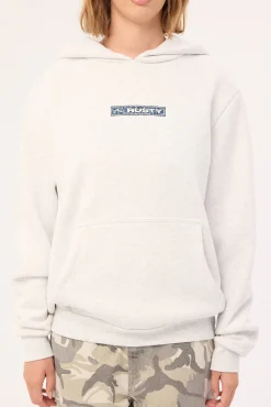 The Essentials Oversized Hooded Fleece Ecru Marle