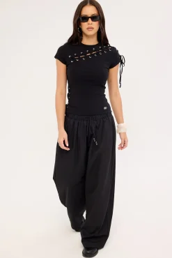 The Fall Double Waistband Cargo Pant Black