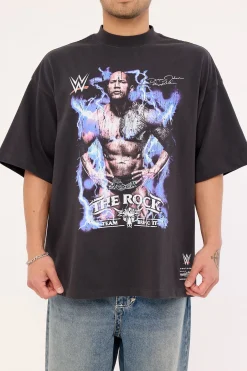 The Rock Final Boss Oversize Boxy Tee Faded Black