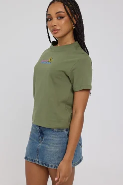 Thirsty Shrunken Tee Moss