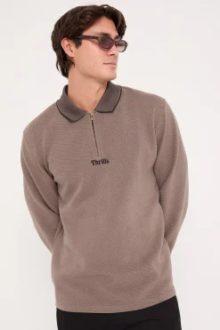 Thrills Union Rugby Jacquard Polo Falcon