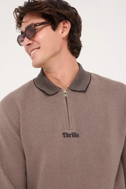 Thrills Union Rugby Jacquard Polo Falcon