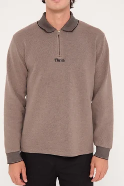 Thrills Union Rugby Jacquard Polo Falcon