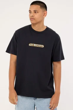 Thrills Wonder World Embro Merch Fit Tee Twighlight Black